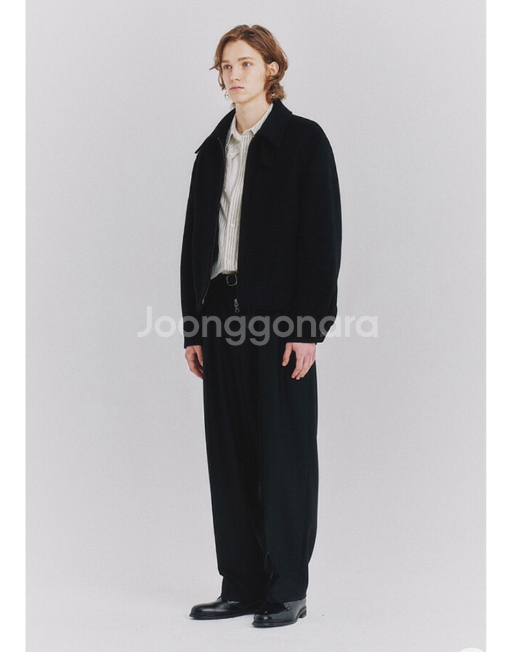 [XL] 23FW 아트이프액츠 캐시미어 블루종 블랙--3