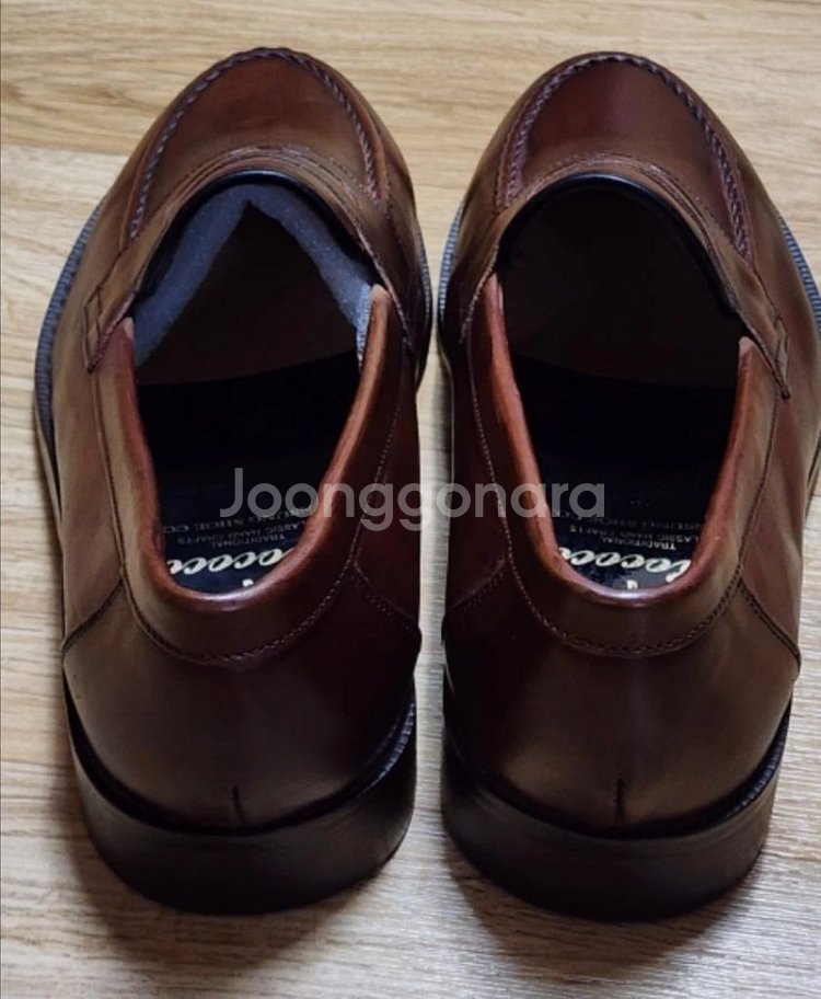 ROCOCO남성 핸드메이드천연소가죽파티나 수제화페니로퍼--5