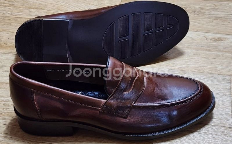 ROCOCO남성 핸드메이드천연소가죽파티나 수제화페니로퍼--3