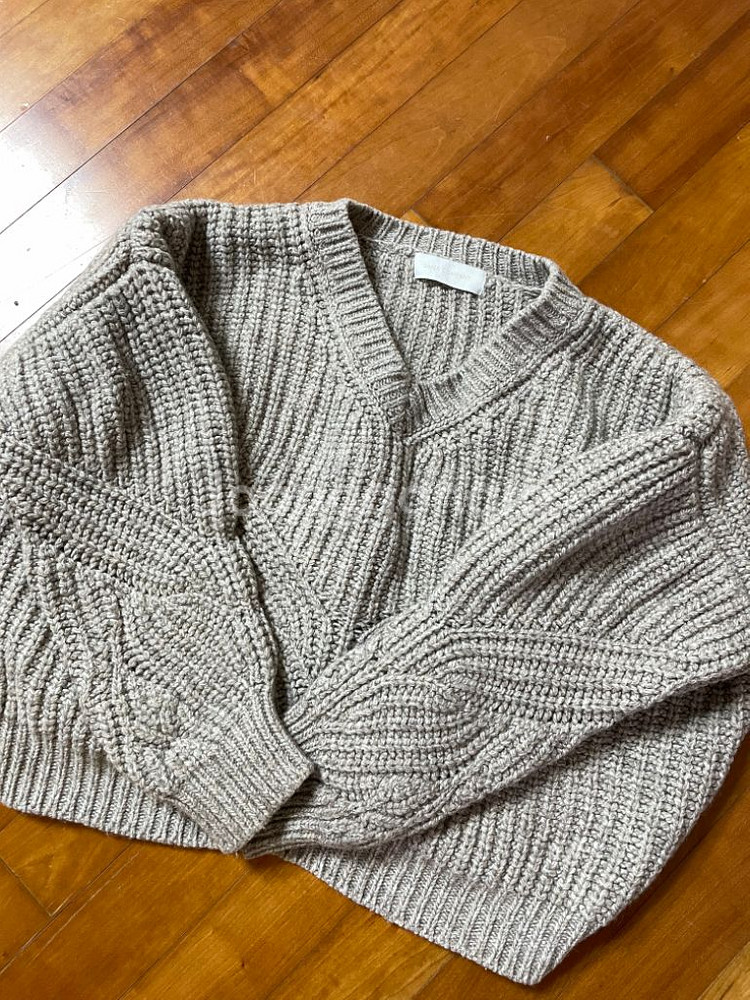 유메르 케이블 벌키 니트--4