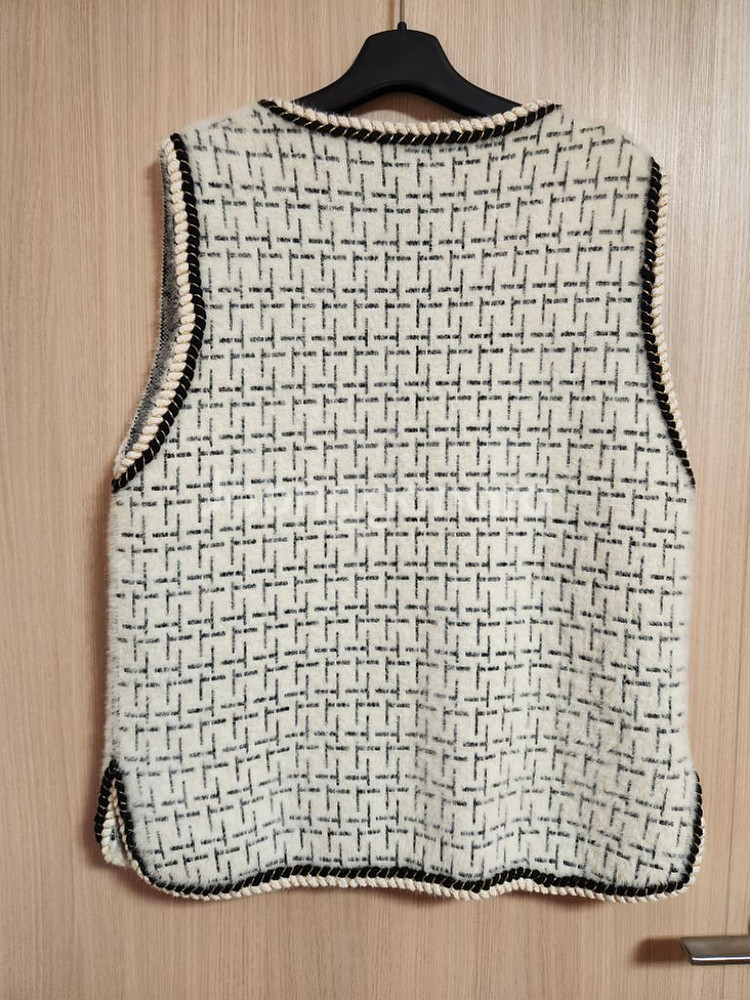 여성조끼 여자 겨울 니트조끼--4