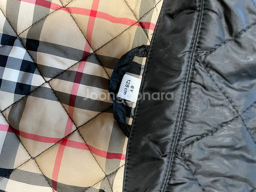 버버리키즈 아동복 버버리 퀼팅자켓 128cm--3