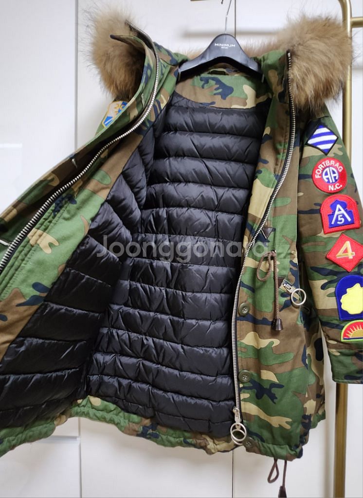 (수입)고퀄 off 밀리터리 와펜 다운 패딩M--4