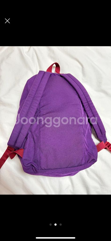 아메리칸 어패럴 AA 백팩 보라색--1