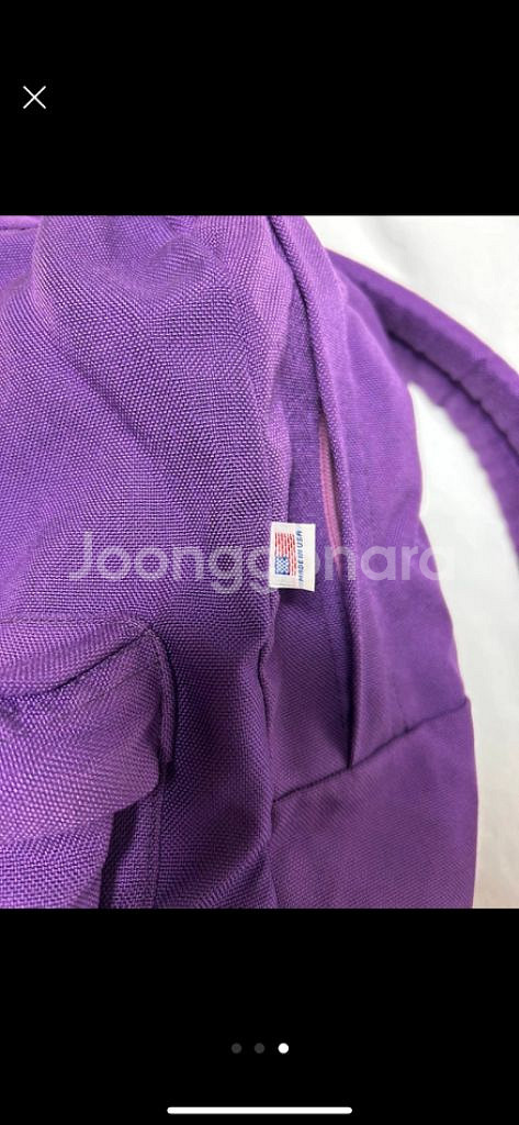 아메리칸 어패럴 AA 백팩 보라색--2
