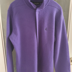 빈폴 퍼플 집업가디건