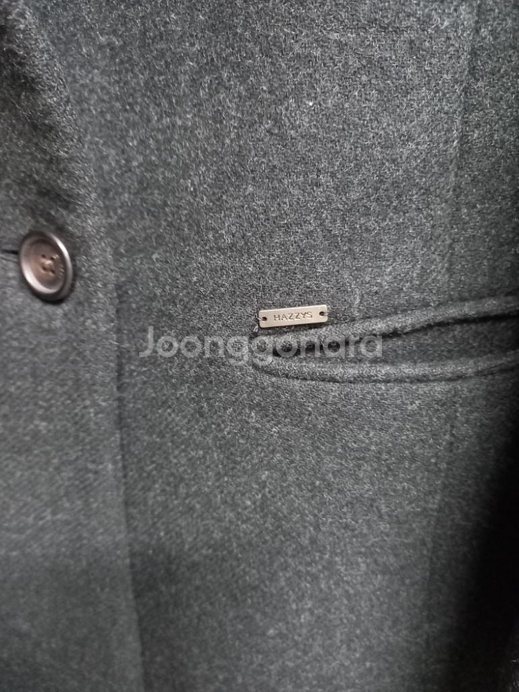 헤지스 모.양모 롱 자켓 코트 55--5