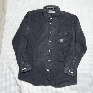 스톤아일랜드 흑청 구형 백화점판 포켓 셔츠(개희귀 매물