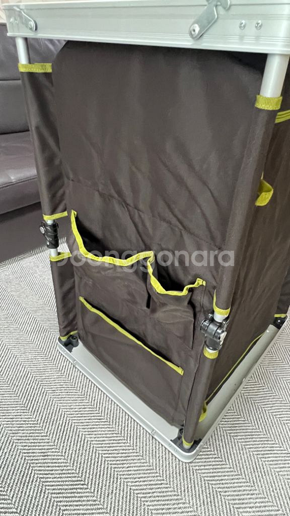 캠프365 3단 폴더블 쉘프 접이식 캠핑 캐비넷 수납장--8