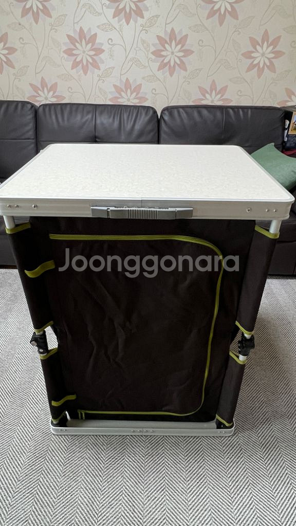 캠프365 3단 폴더블 쉘프 접이식 캠핑 캐비넷 수납장--9