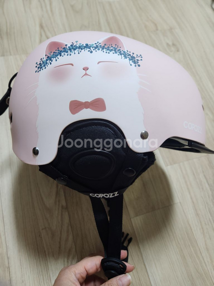 어린이헬멧 스키헬멧 보드헬멧 여아헬멧 고양이헬멧--1