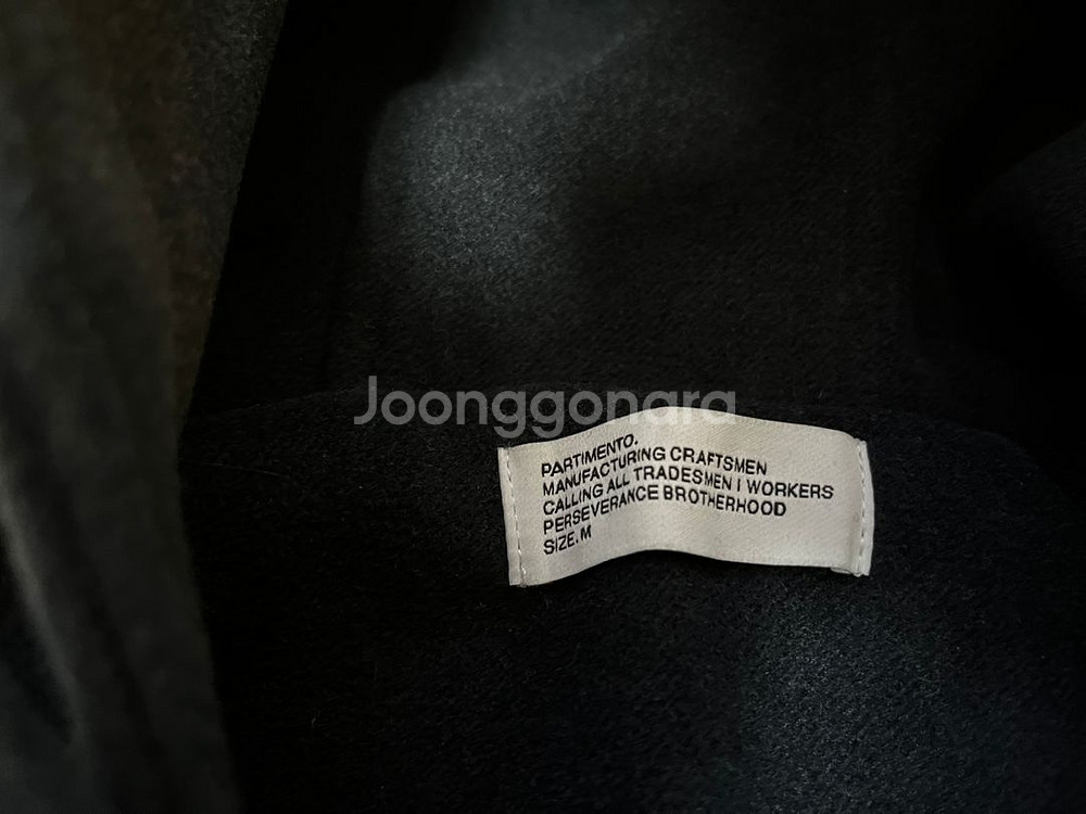 (새상품)파르티멘토 더플 롱코트 네이비 M 팝니다--3