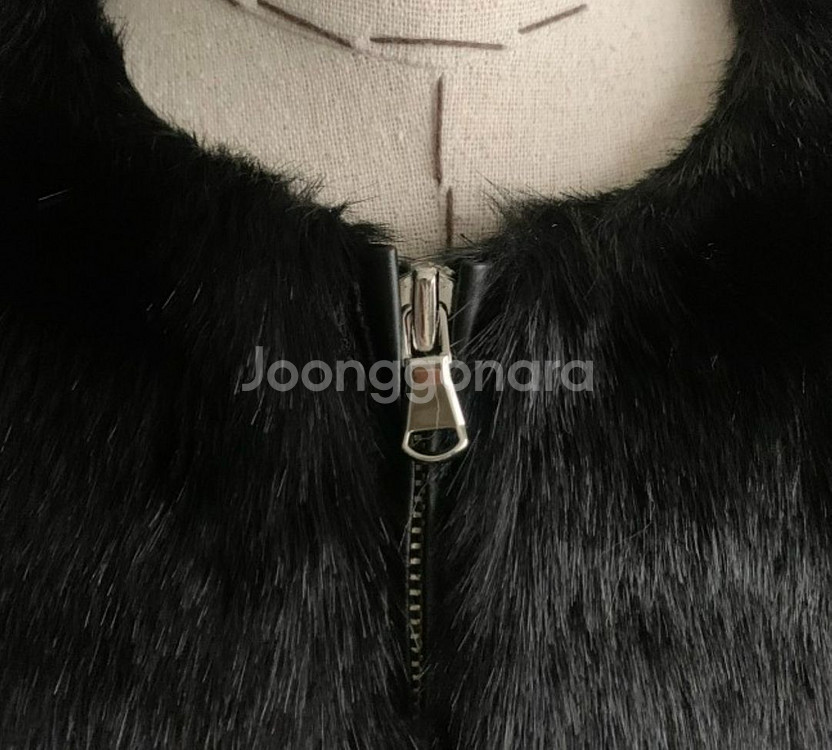 밍크 콤비 페이퍼자켓 새상품--8