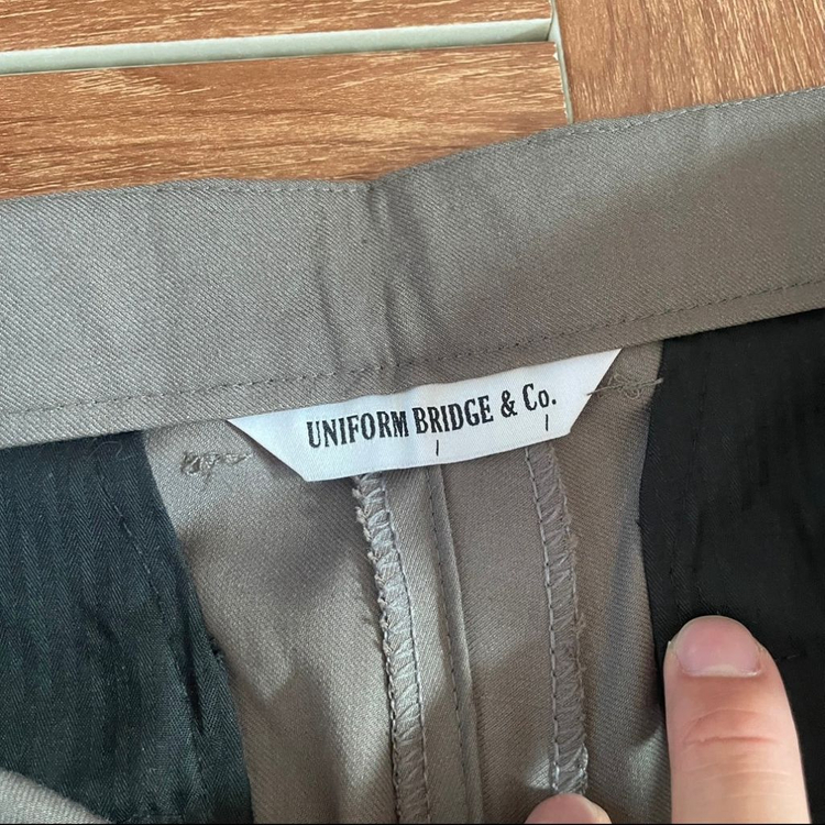 유니폼 브릿지 핀턱 와이드 슬렉스 M 30--4