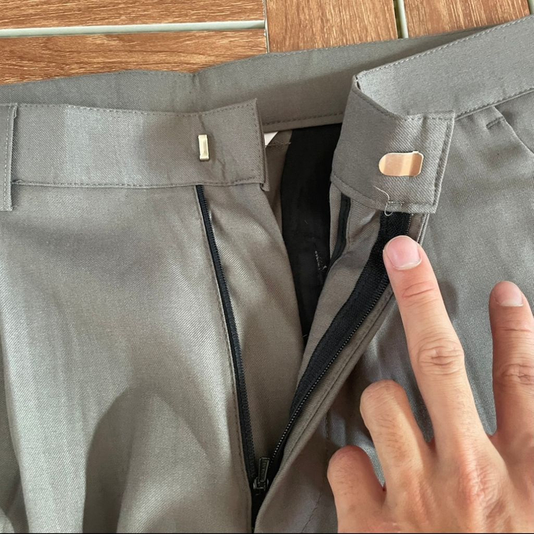 유니폼 브릿지 핀턱 와이드 슬렉스 M 30--3