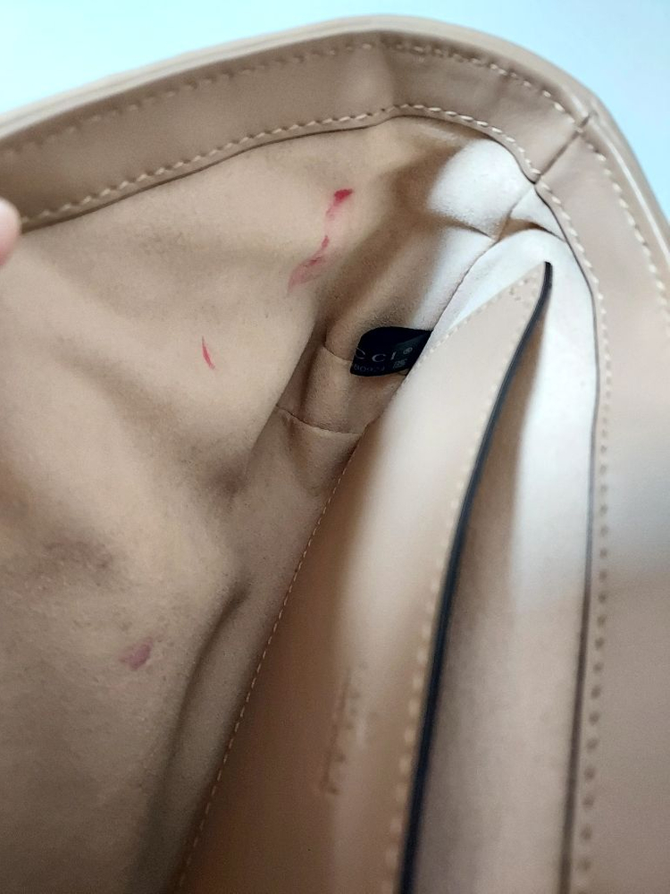 구찌 여성숄더백 GG 마몬트 미니숄더백 로즈베이지 이미지