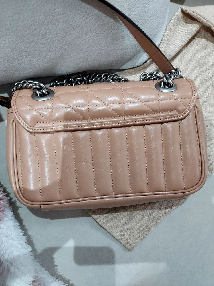 구찌 여성숄더백 GG 마몬트 미니숄더백 로즈베이지 이미지