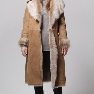 토스카나 여자 롱무스탕 천연가죽 리얼 양가죽 롱코트