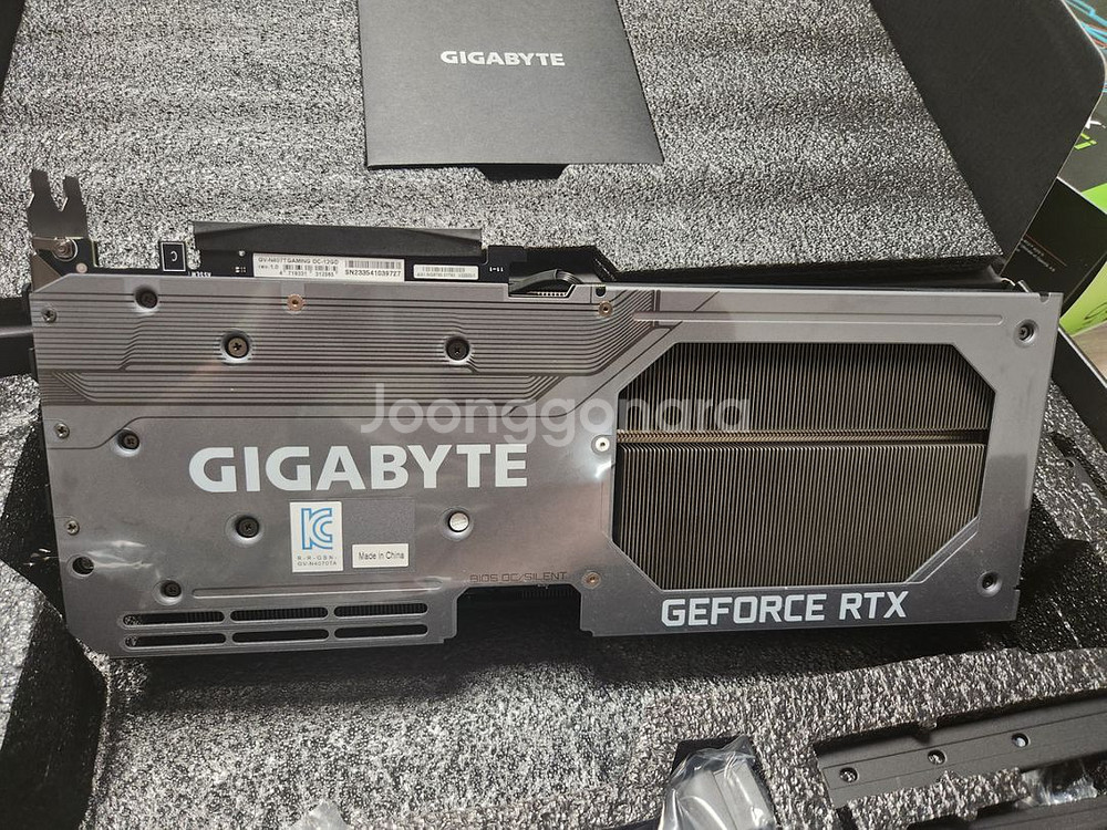 기가바이트 4070ti 겜오씨 팝니다.--2