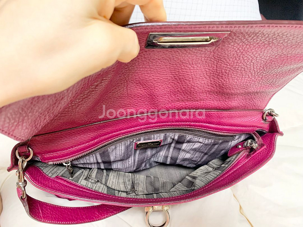 정품ㅡ페레가모 소피아 라지/천연가죽/크로스,토트--7