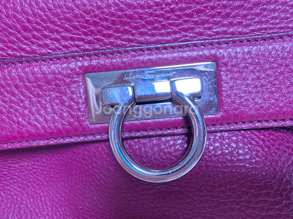 정품ㅡ페레가모 소피아 라지/천연가죽/크로스,토트--6