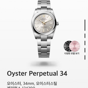 롤렉스 오이스터 퍼페츄어 34 (롯백구매)