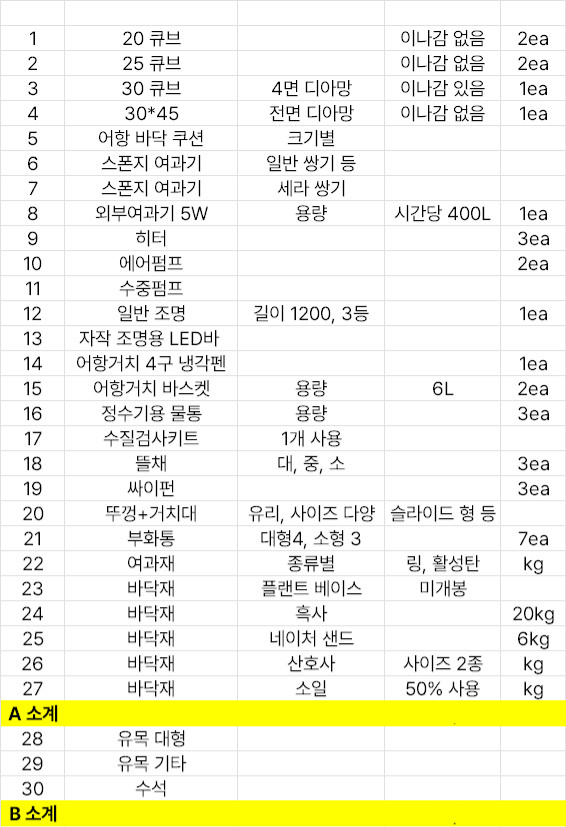 어항 및 용품 일체--9
