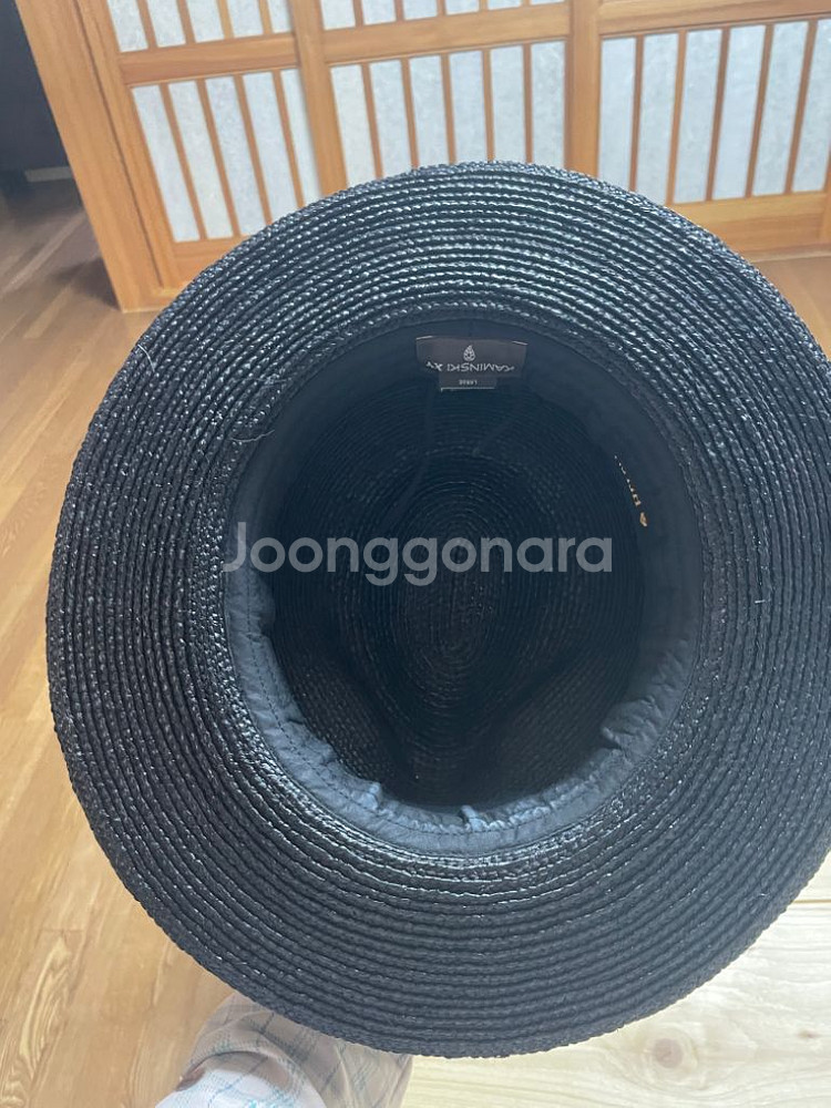 헬렌카민스키 블랙 중절모 라지--2
