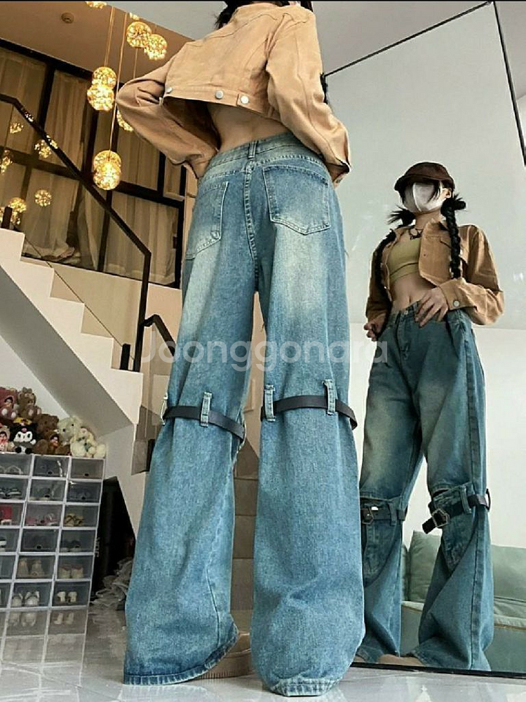y2k 아메리칸 빈티지 로우라이즈 데님팬츠 청바지--7