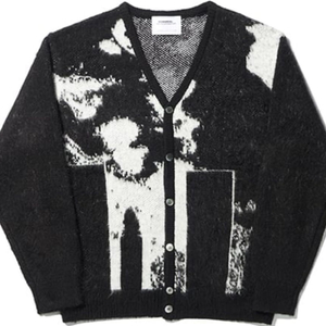 노매뉴얼 BD HAIR CARDIGAN - BLACK