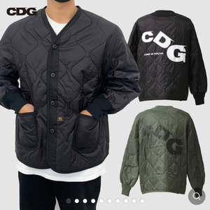 꼼데가르송 CDG 깔깔이 블랙 xl 105