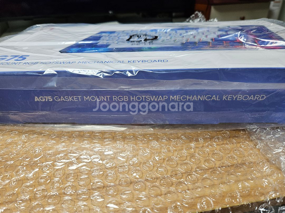 앱코 게이밍키보드 AG75 퍼플블루 적축 미개봉판매--3