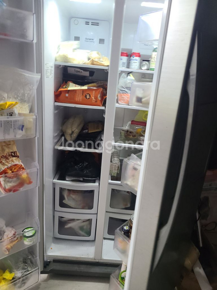 대우양문형 냉장고--3