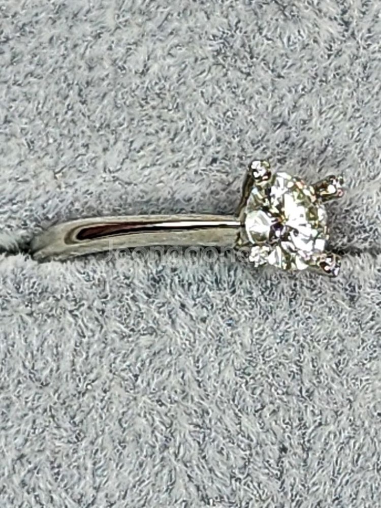 1번 특가 새제품 S925 순은 반지 모이사나이트 사각--2