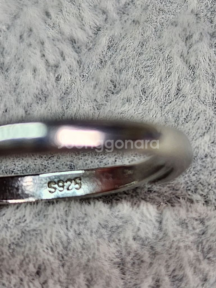 1번 특가 새제품 S925 순은 반지 모이사나이트 사각--8