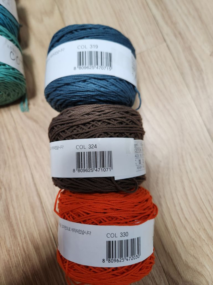 코튼필드 뜨개실 1볼.코바늘실.면사--3