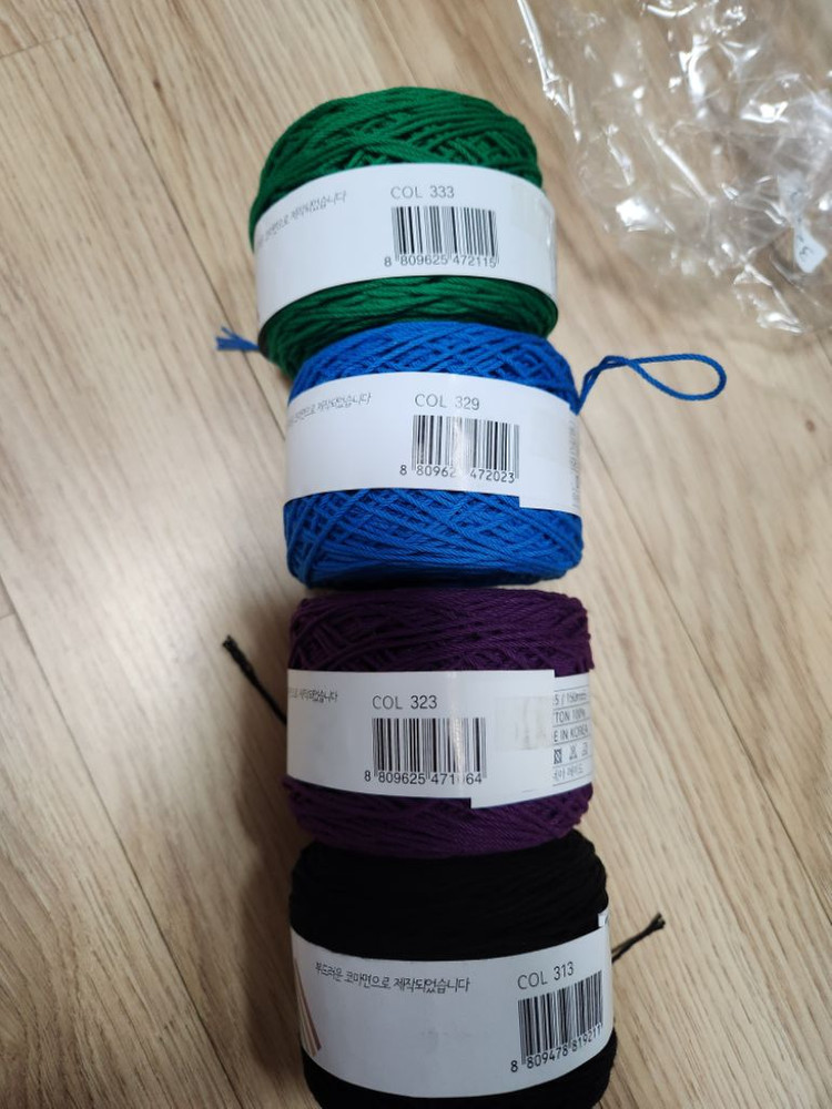 코튼필드 뜨개실 1볼.코바늘실.면사--4