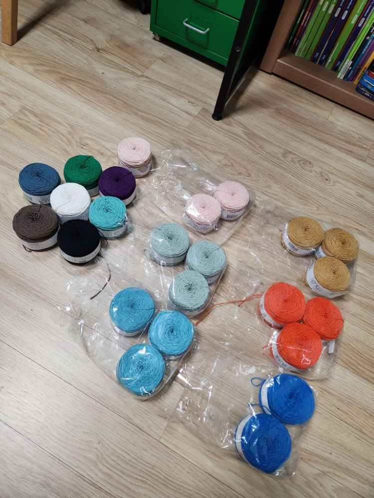 코튼필드 뜨개실 1볼.코바늘실.면사--5