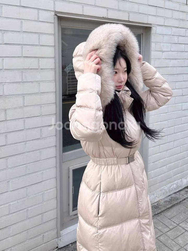 고퀄리티 프리미엄 사가폭스 롱패딩 오리털 허리 버클--1