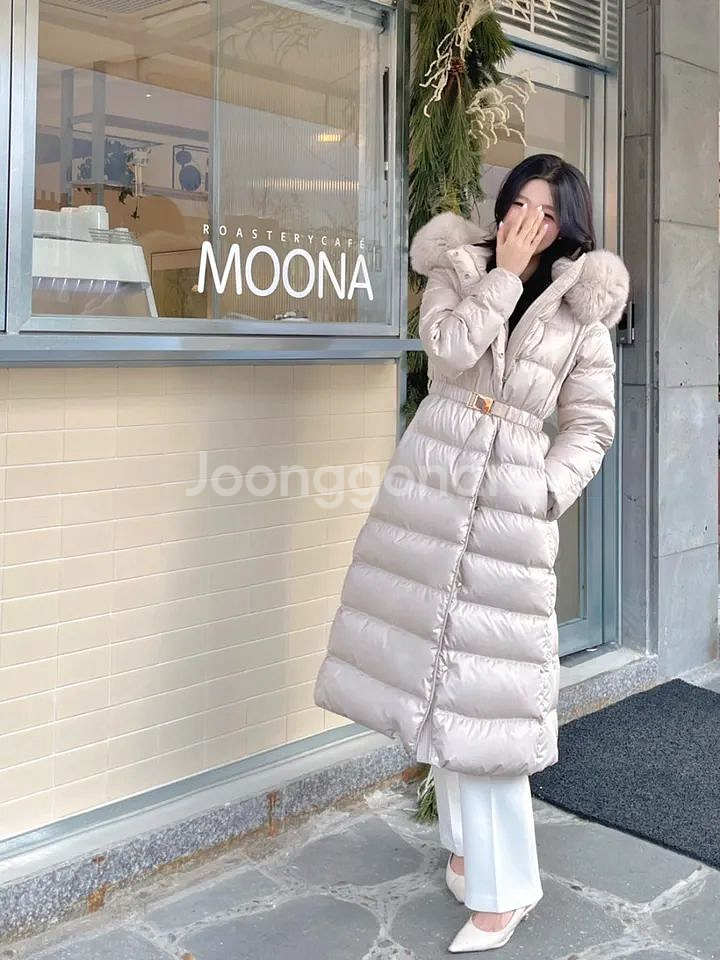 고퀄리티 프리미엄 사가폭스 롱패딩 오리털 허리 버클--5