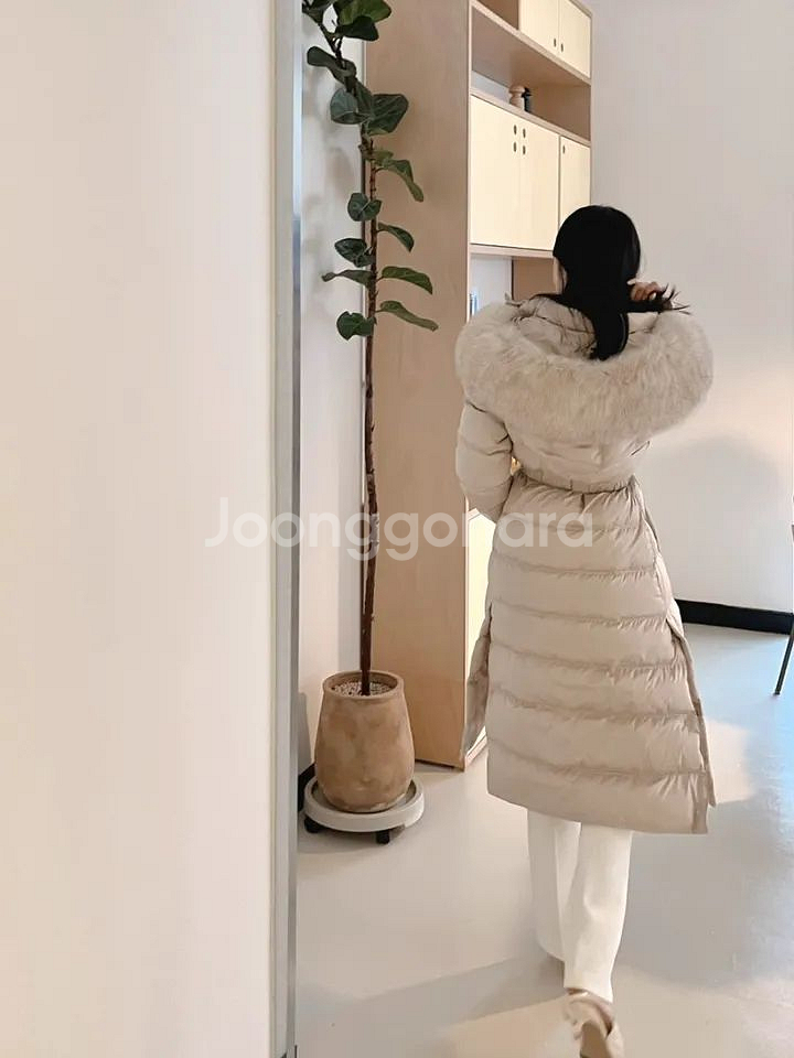 고퀄리티 프리미엄 사가폭스 롱패딩 오리털 허리 버클--8