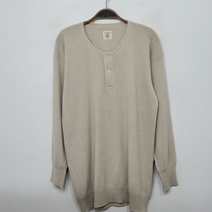 (L) 캐시미어 니트 헨리넥 스웨터 무지