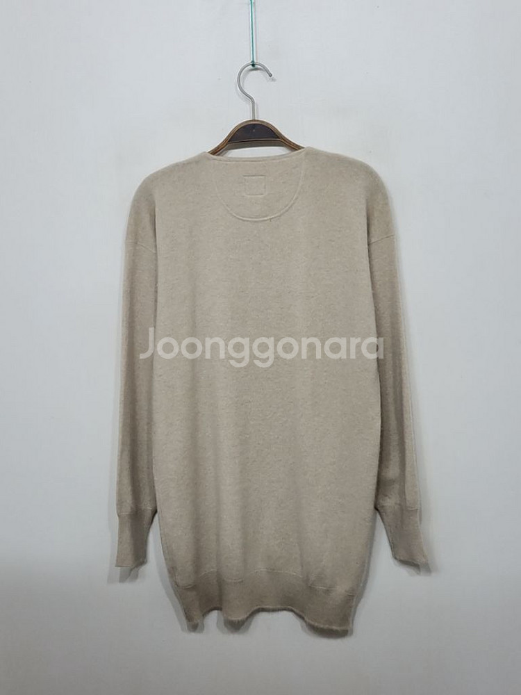 (L) 캐시미어 니트 헨리넥 스웨터 무지--4