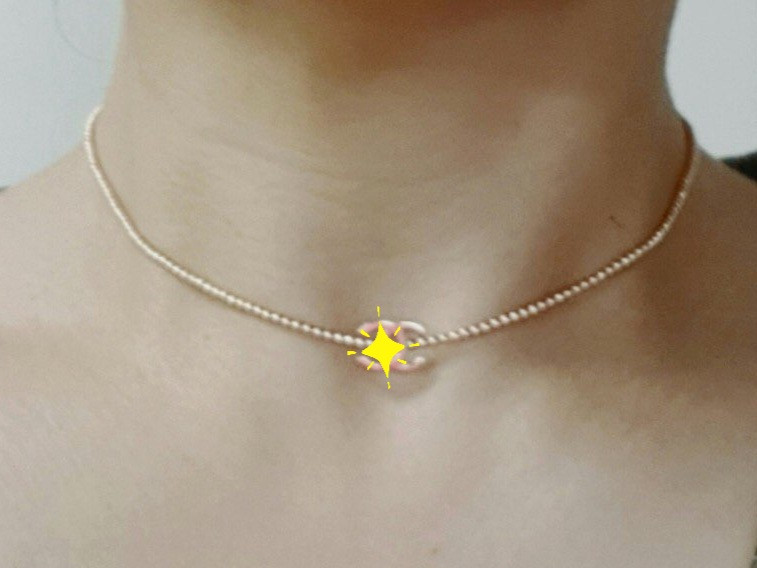 14k 2mm 체인 볼 목걸이(39cm)--2