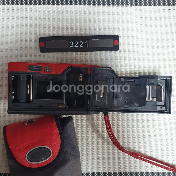 리코 XF-30 D 레드 필름카메라 파우치포함--4