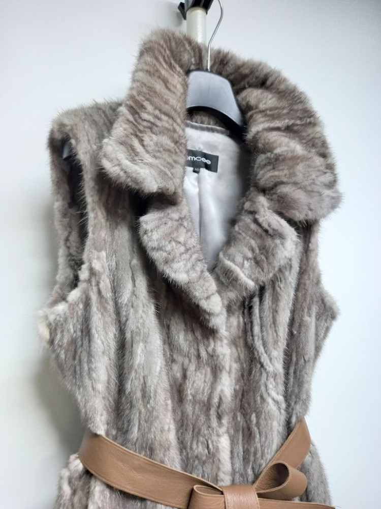 EMCEE 엠씨 밍크 퍼 베스트 55--3