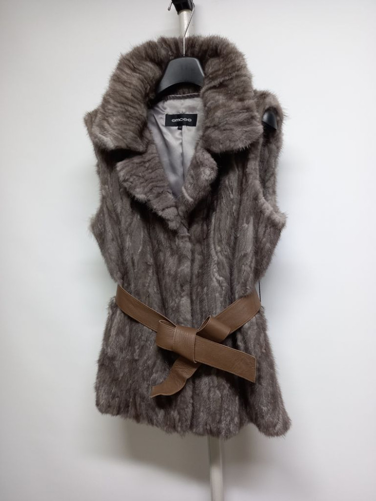 EMCEE 엠씨 밍크 퍼 베스트 55--2