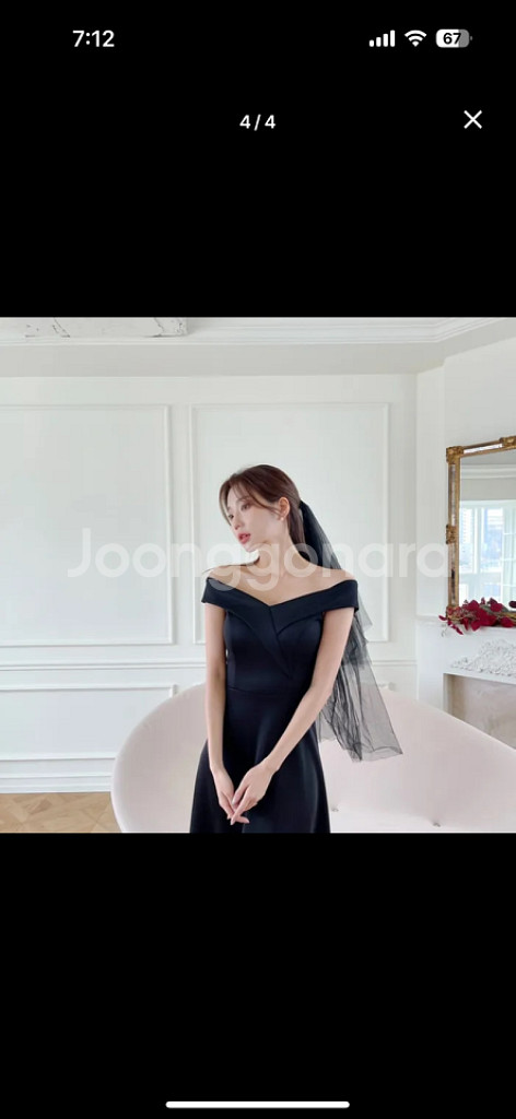 블랙오프숄더드레스 2부드레스 연주회드레스 브라이덜샤워--1