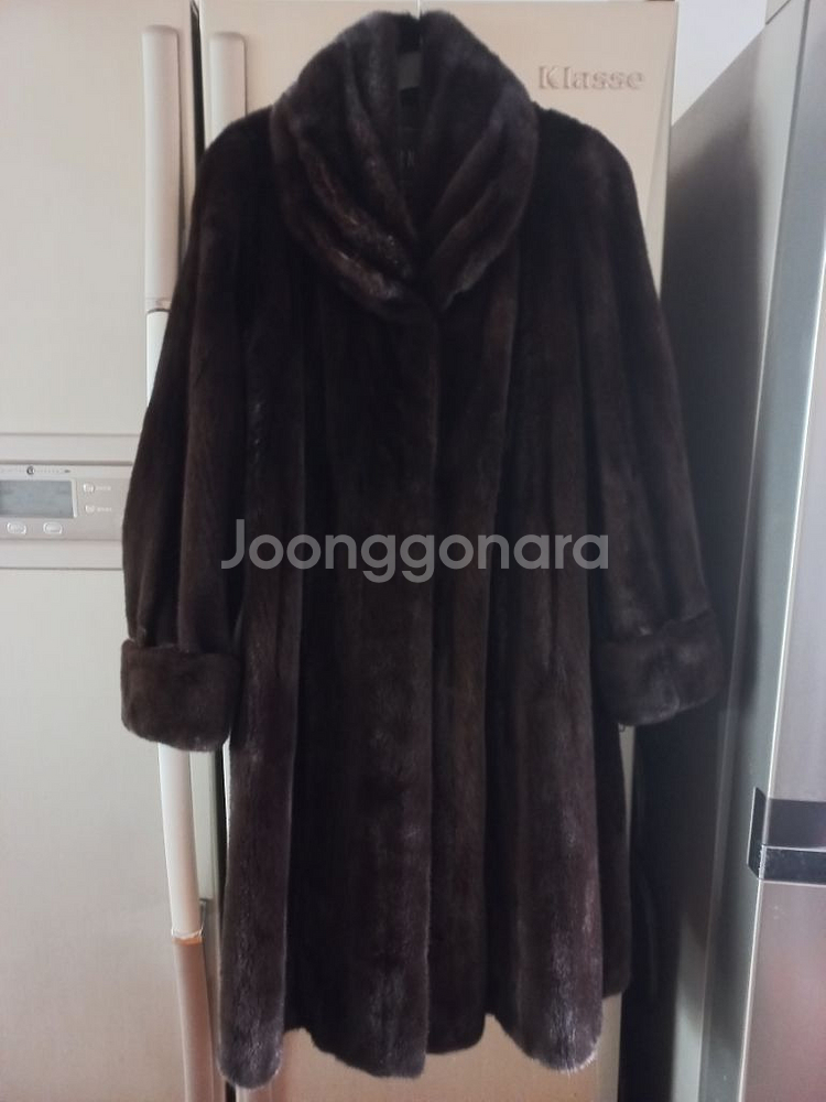 진도 롱 밍크코트--1