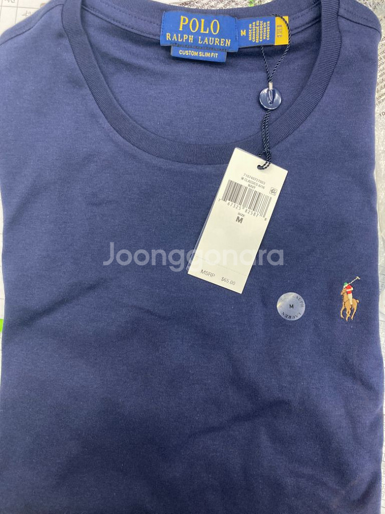 (백화점판 새상품)폴로 랄프로렌 멀티포니 반팔 네이비--1